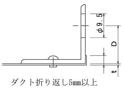 角フランジ