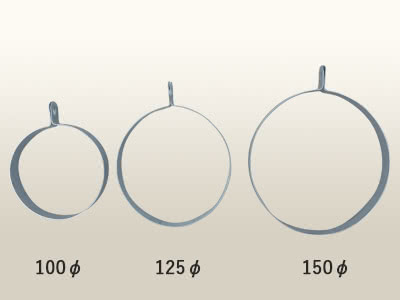 スパイラルダクト用ワッパ型吊りバンド（ターンバックルなし）
